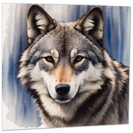 Wolf Greeting Card - Wolves - 145mm x 145mm Square