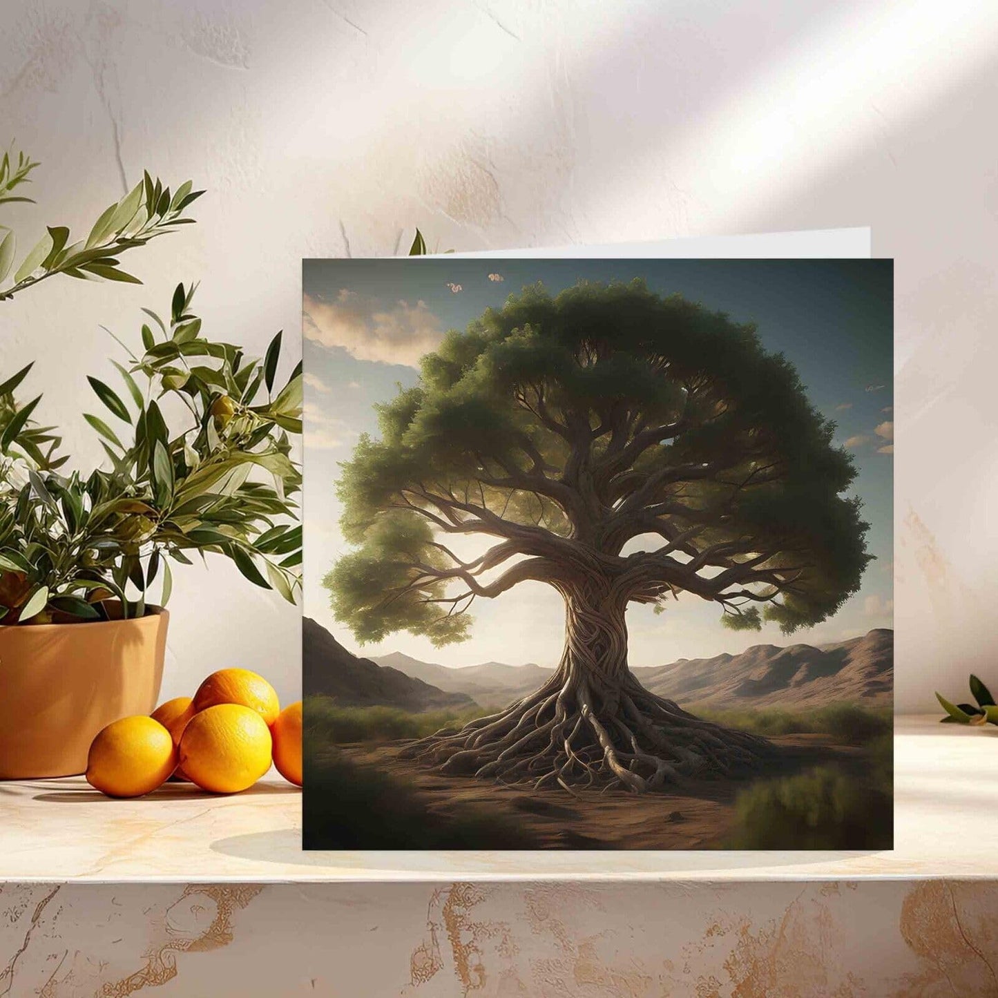 Yggdrasil Greeting Card - Tree of life Norse Nordic Card 145mm x 145mm