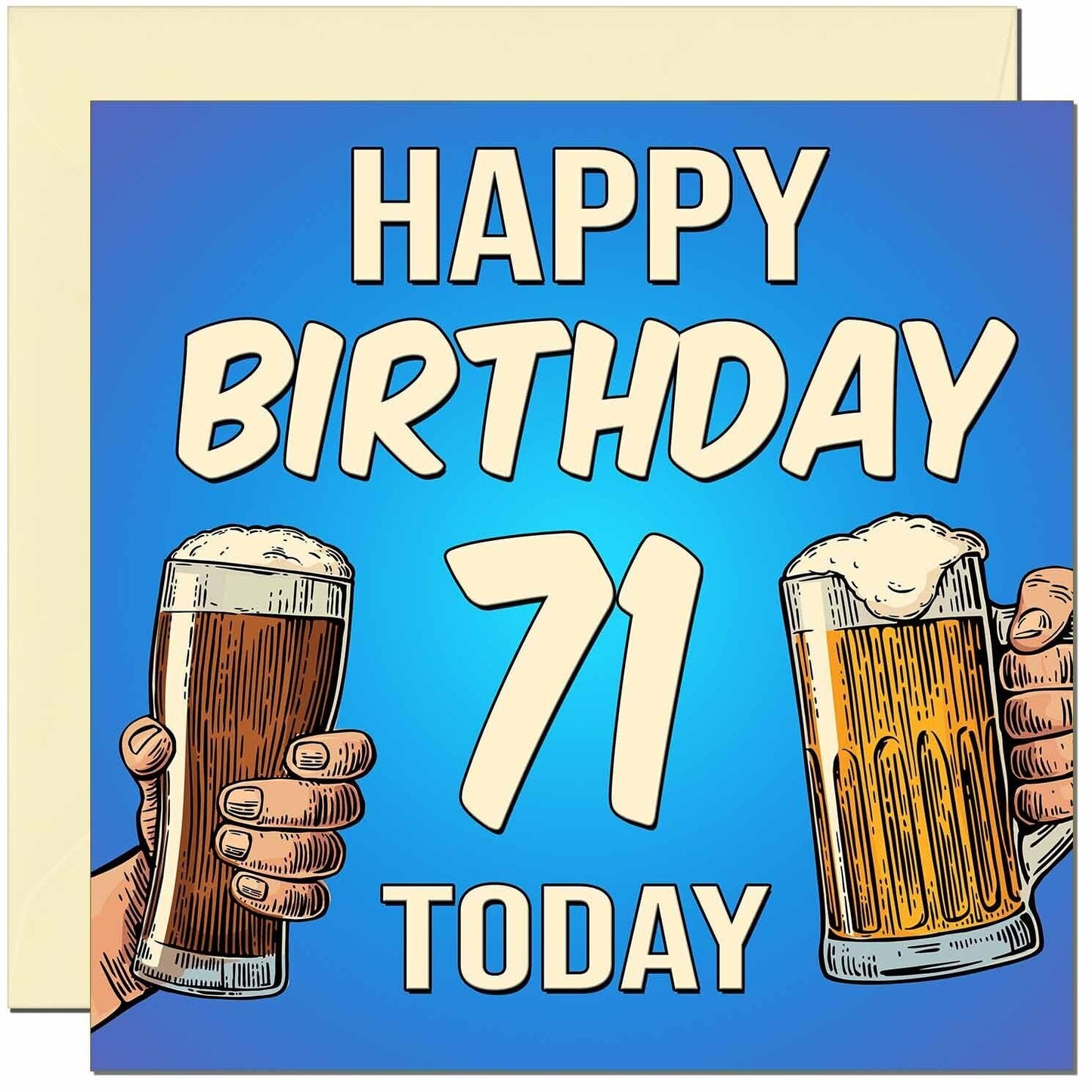 Birthday Card for Men Him Men's Beer