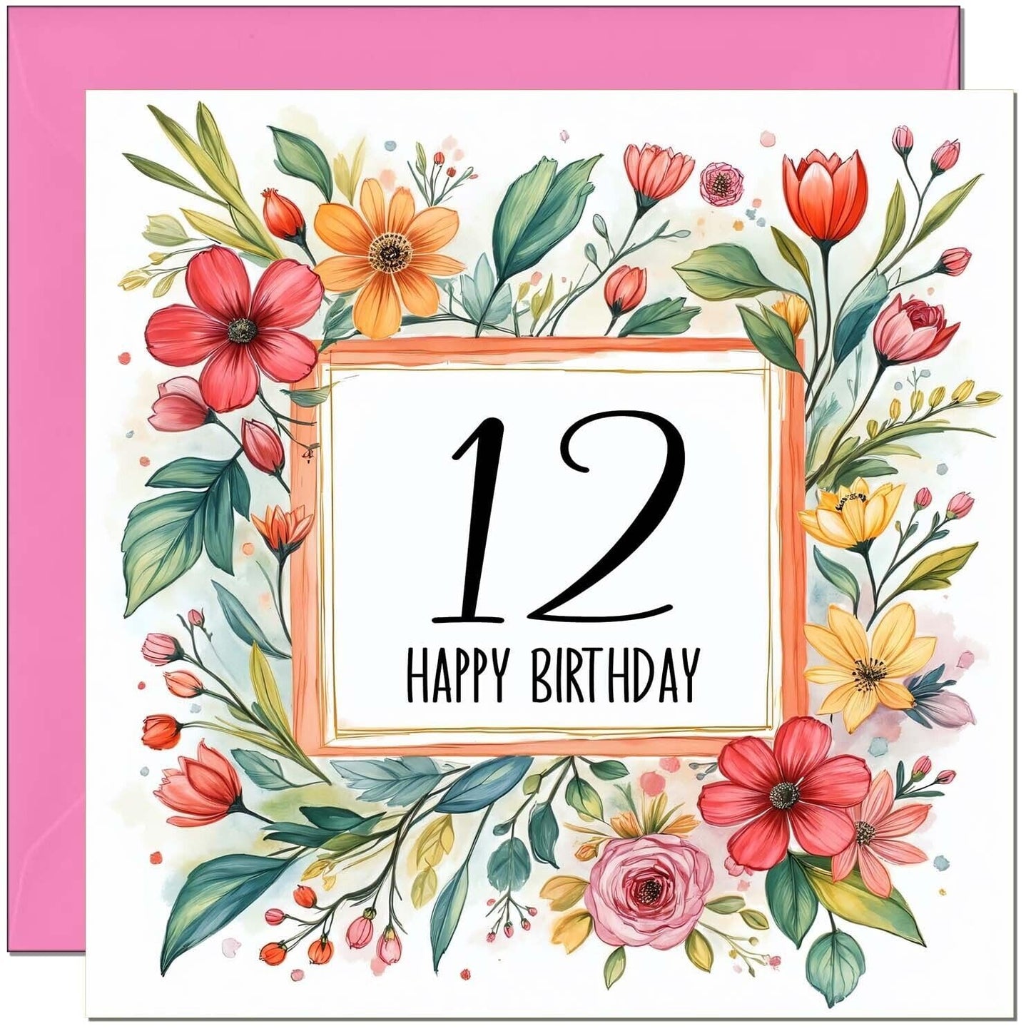 Birthday Card for Women - Any Age - Floral