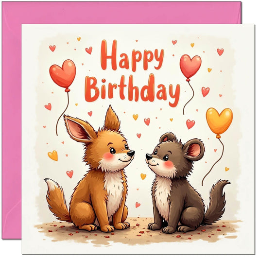 Cute Birthday Card for Women Girls ladies her Niece Cousin sister aunt mum nanny
