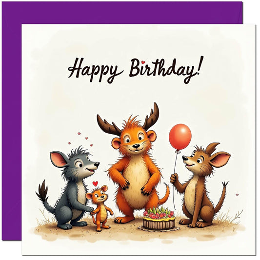 Cute Birthday Card for Kids - Happy Birthday Childrens Birthday Card Boys Girls