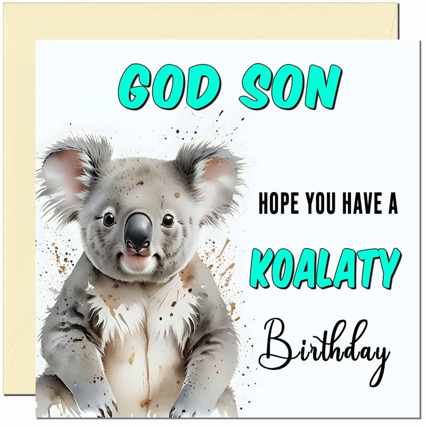 Koala Birthday Card for Men women - Funny Pun