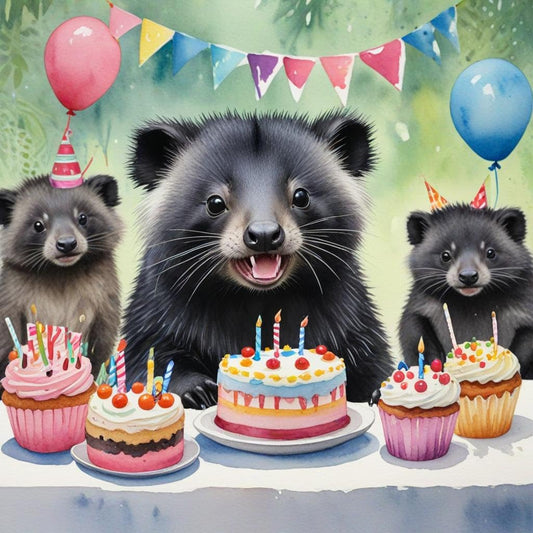 Binturong Birthday Card 145 x 145mm