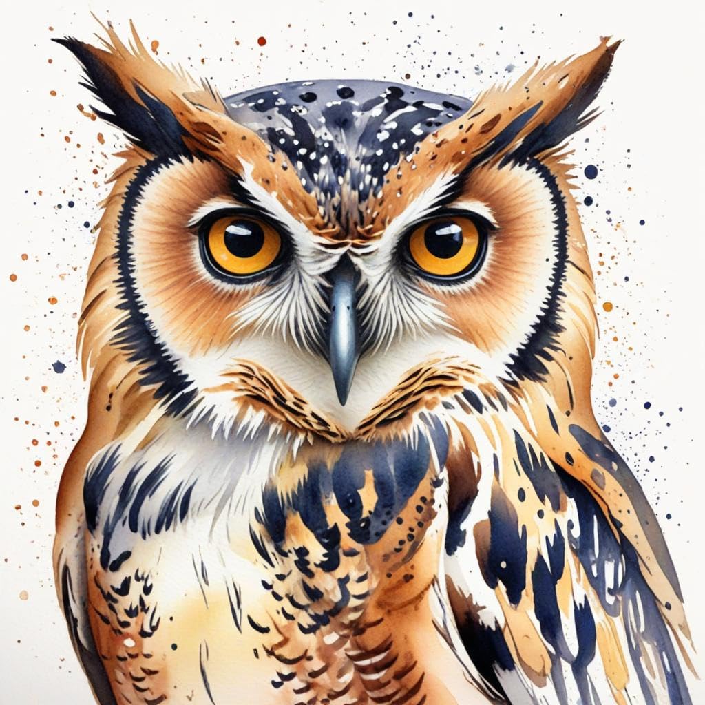 Owl Greeting Card - Any Occasion - 145 x 145mm