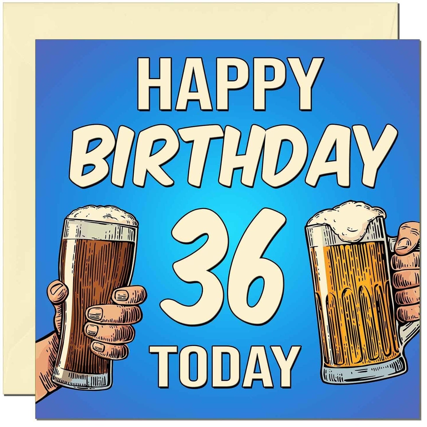 Birthday Card for Men Him Men's Beer