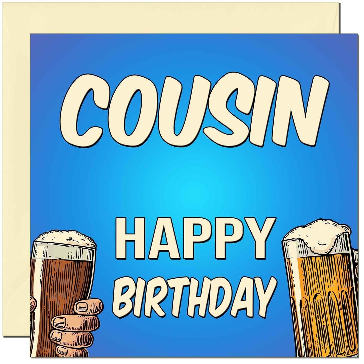 Birthday Card for Men Him Men's Beer