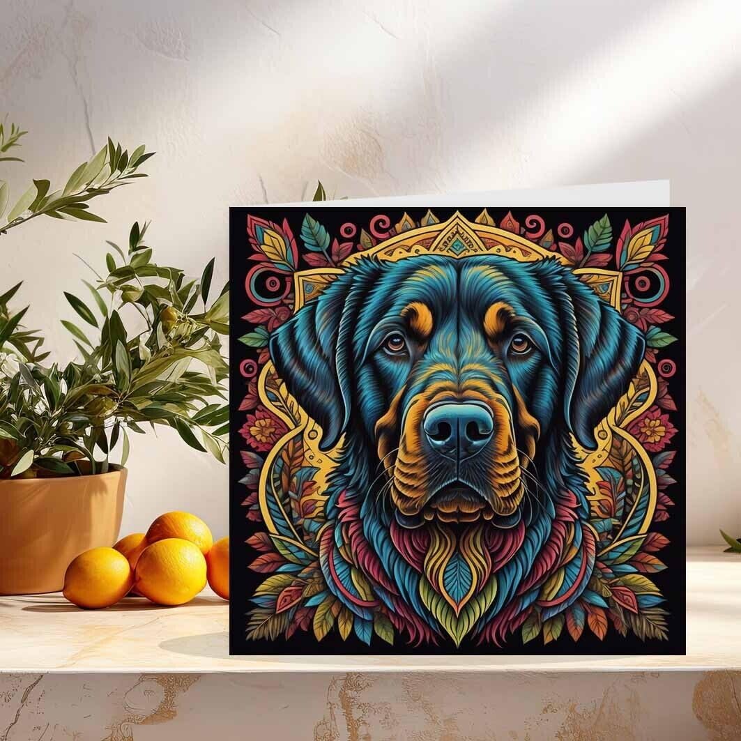 Artistic Labrador Greeting Card 145 x 145mm