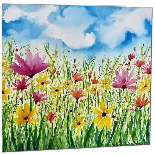 Nature Flowers Art Any Occasion Blank Greeting Card