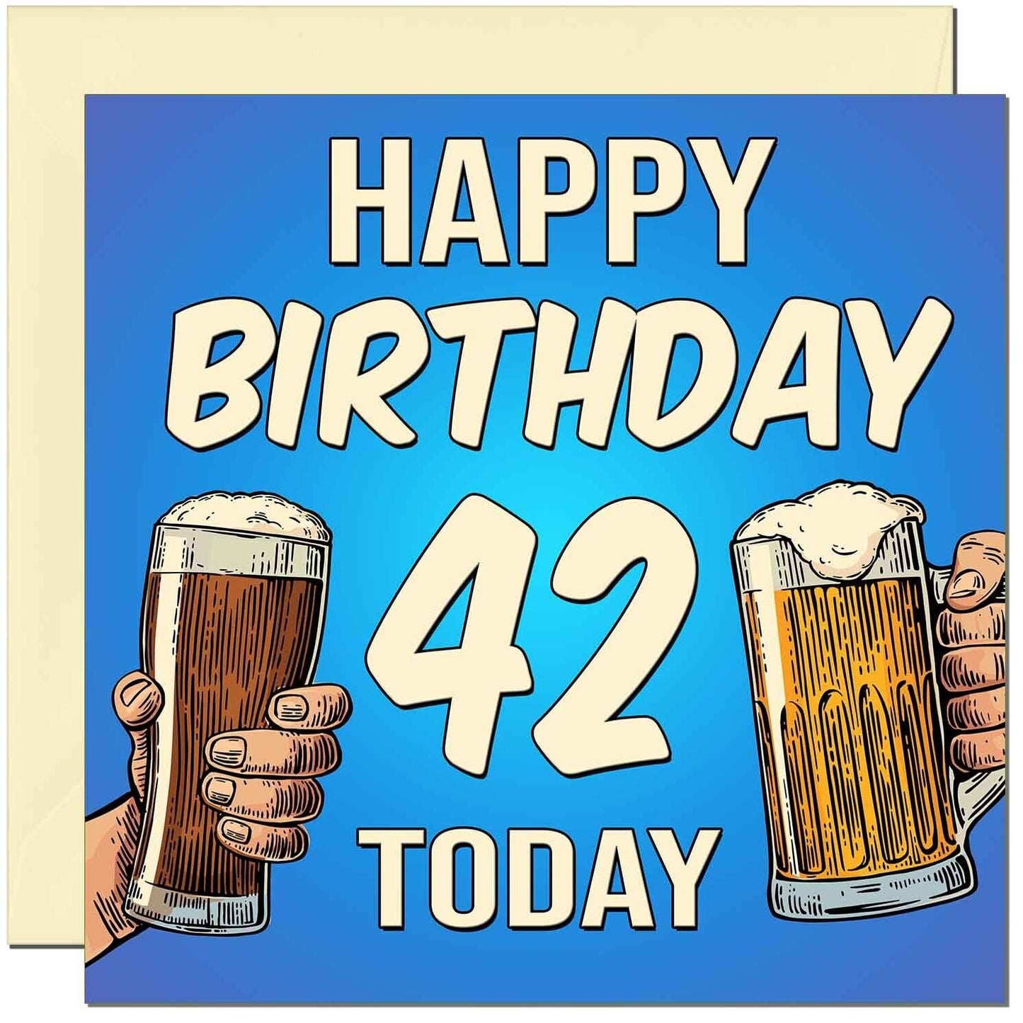 Birthday Card for Men Him Men's Beer