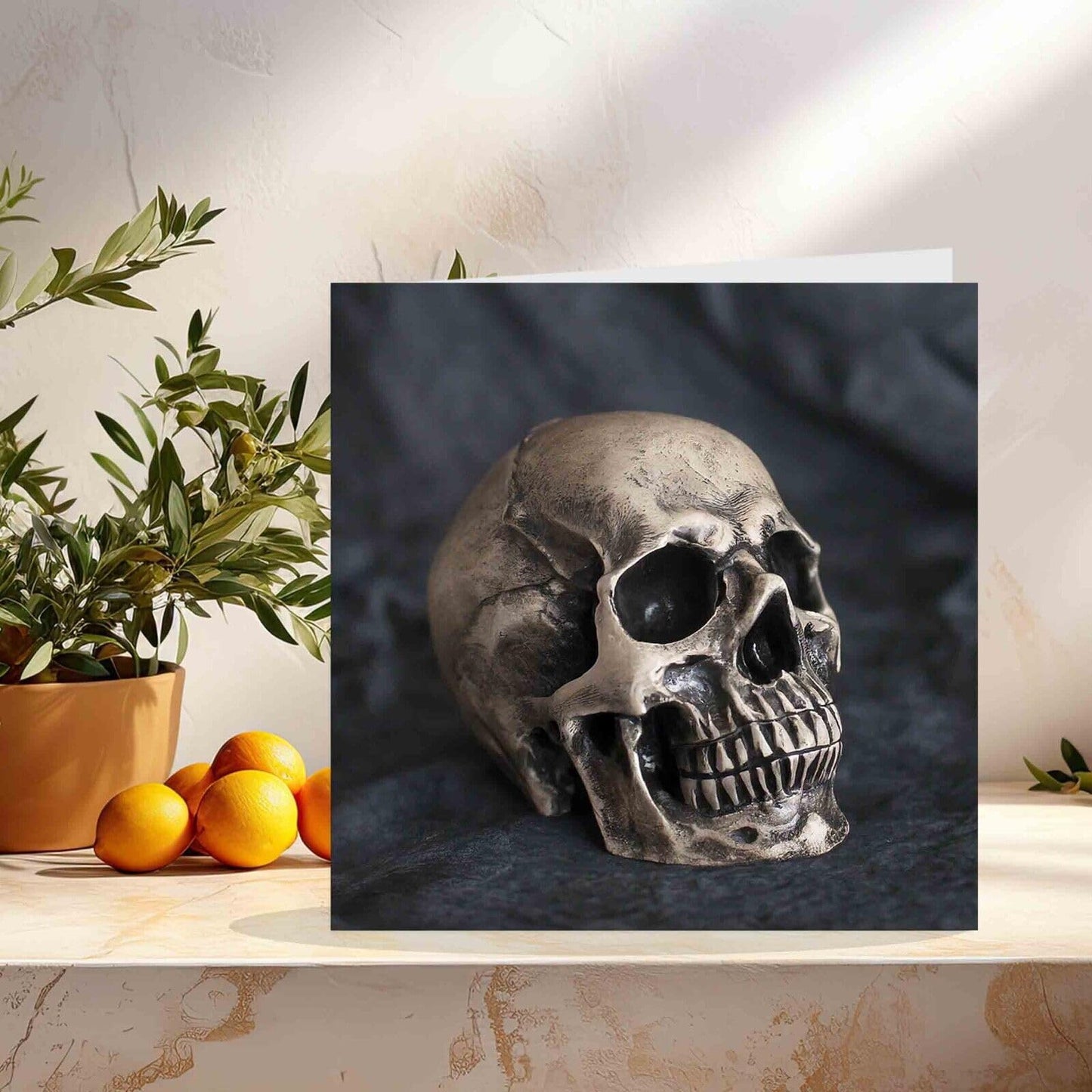 Skull Greeting Card - Square 145mm x 145mm