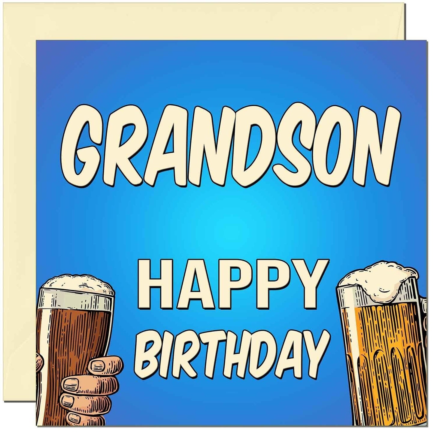 Birthday Card for Men Him Men's Beer