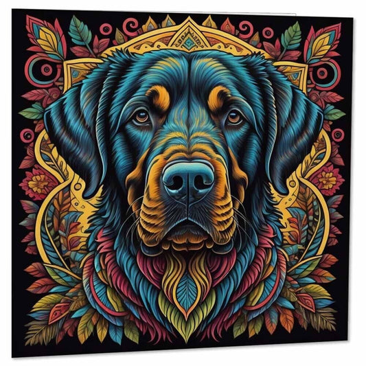 Artistic Labrador Greeting Card 145 x 145mm
