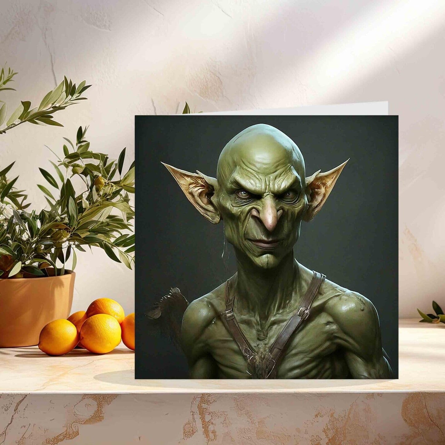 Goblin Greeting Card Green 145mm x 145mm