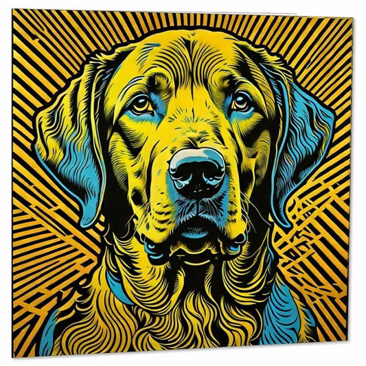 Labrador Pop Art Greeting Card Labrador Dog Birthday Card 145 x 145mm