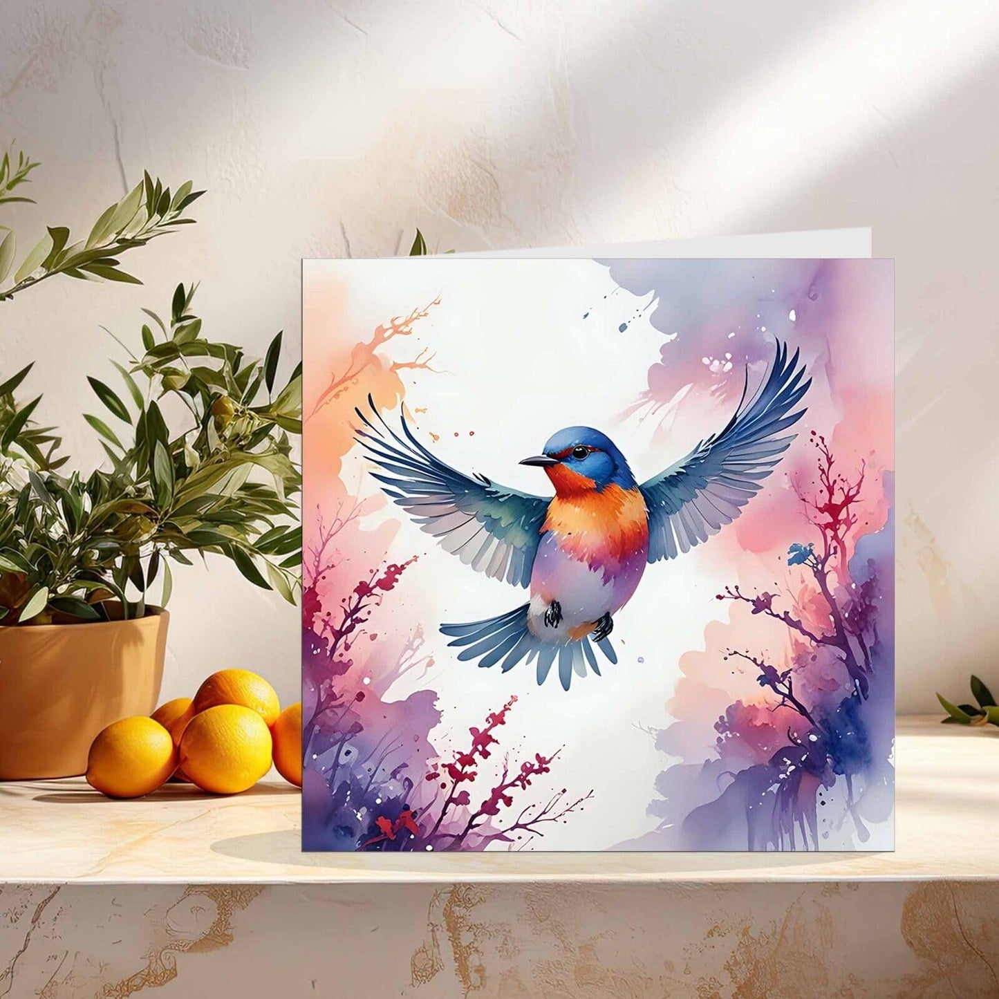 Bird Greeting Card - Any Occasion - Beautiful Bird Illustration Art Watercolour