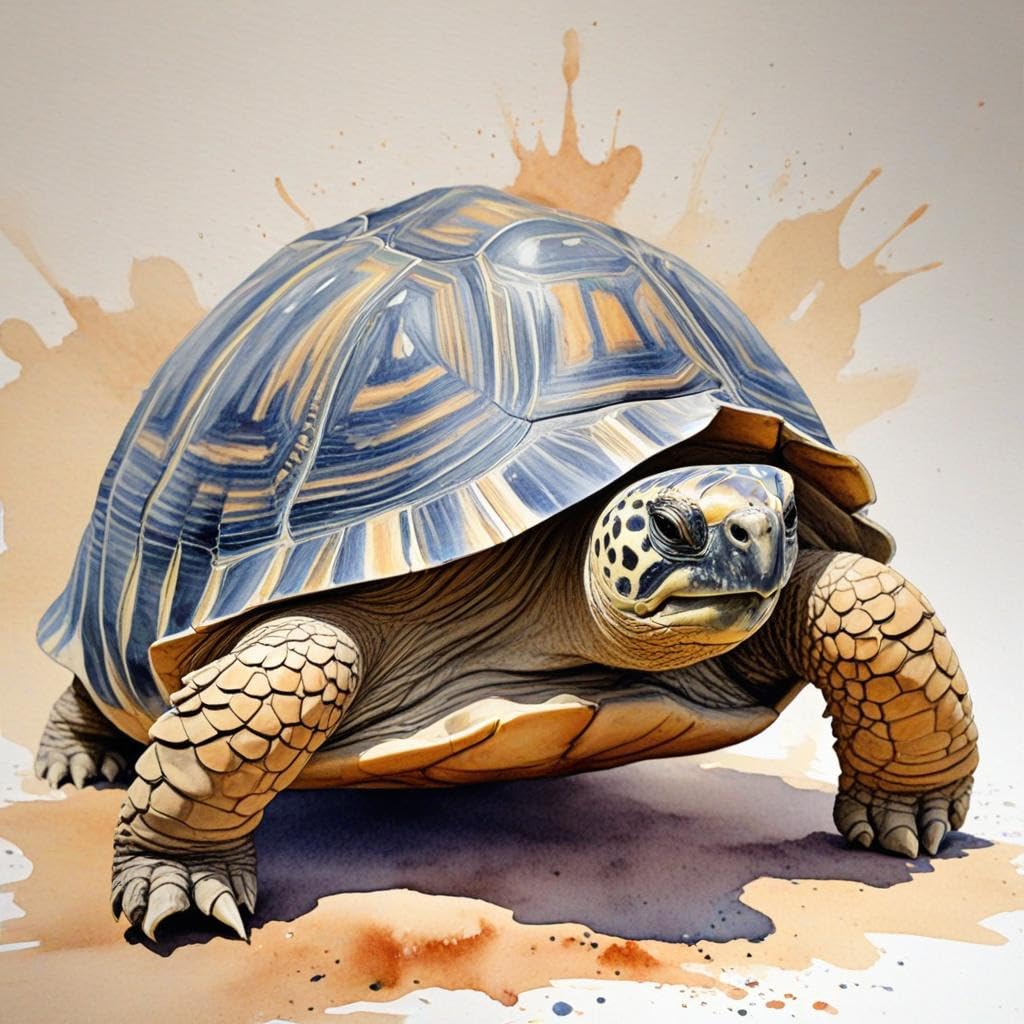 Tortoise Greeting Card - Any Occasion - 145 x 145mm