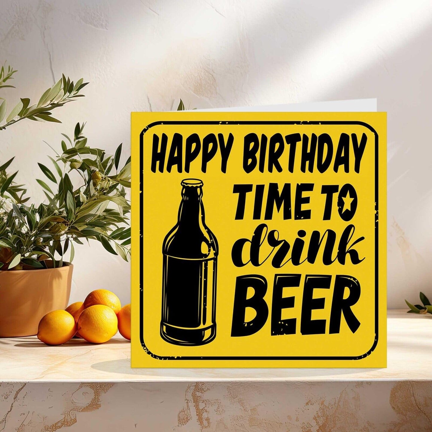 Funny Beer Birthday Card for Men Dad Friend Brother Uncle Mens birthday cards