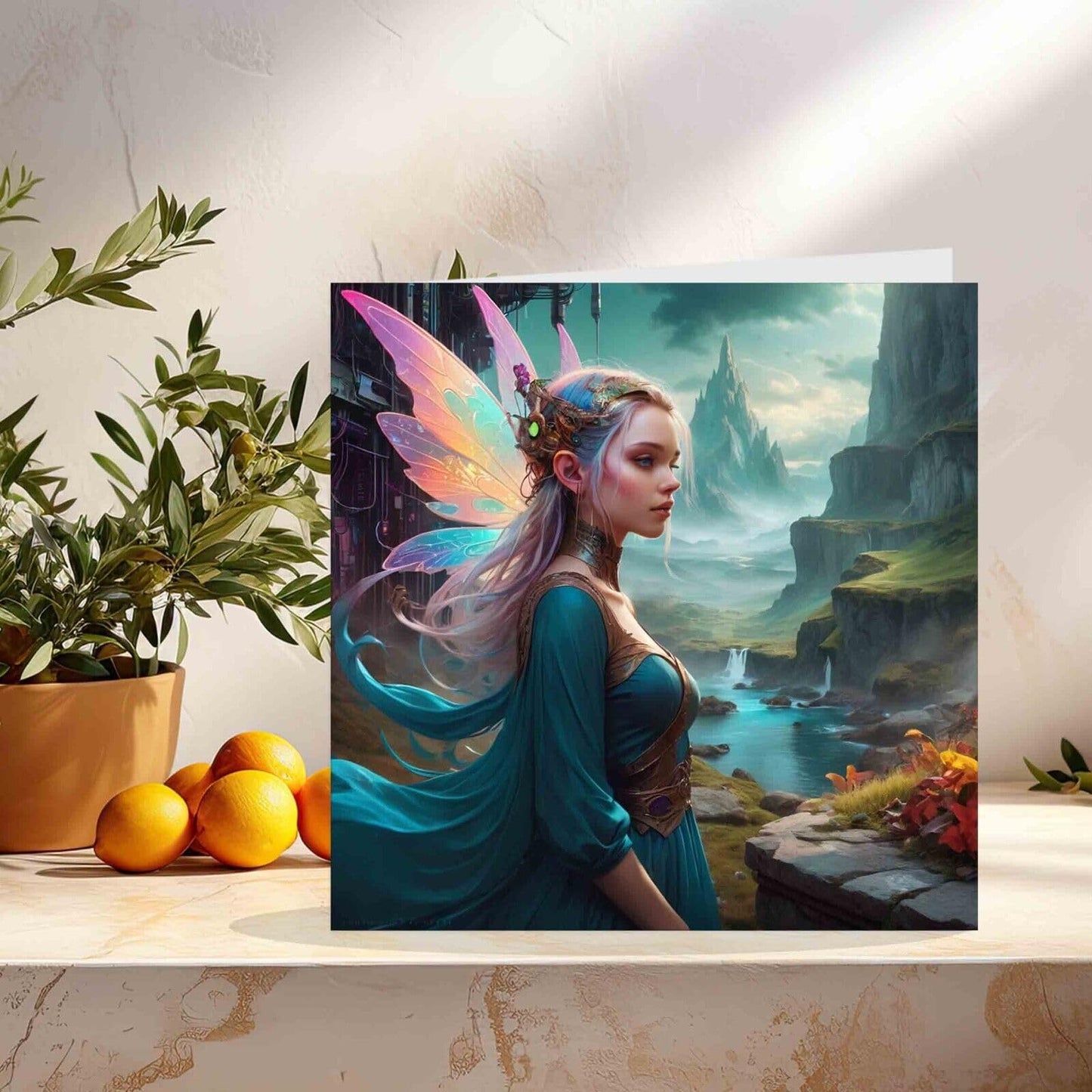 Fantasy Greeting Card - Fairy Queen Greeting Card 145mm x 145mm