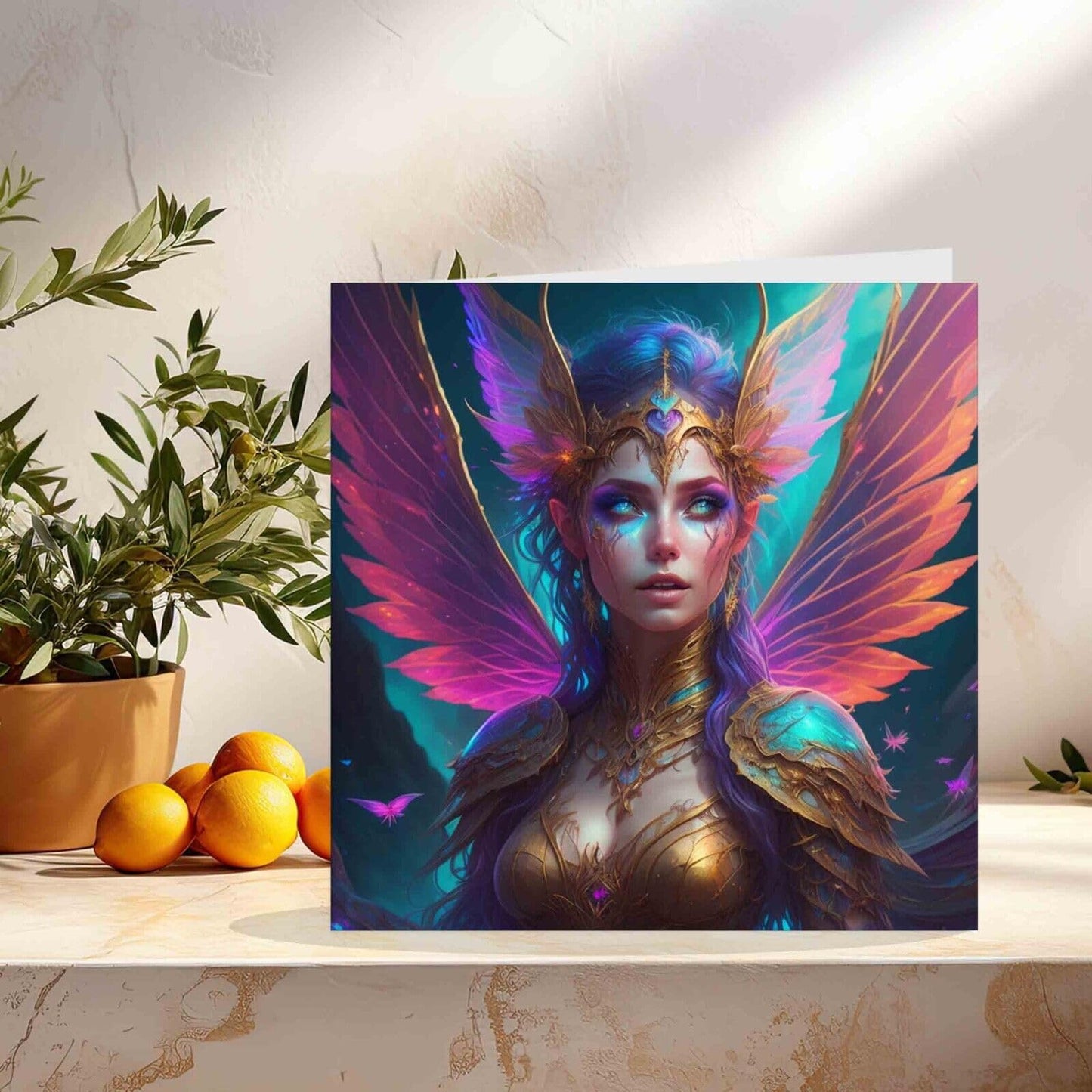 Fairy Fantasy Greeting Card - Square 145mm x 145mm