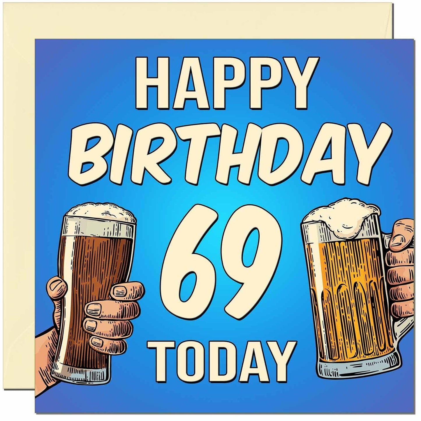 Birthday Card for Men Him Men's Beer