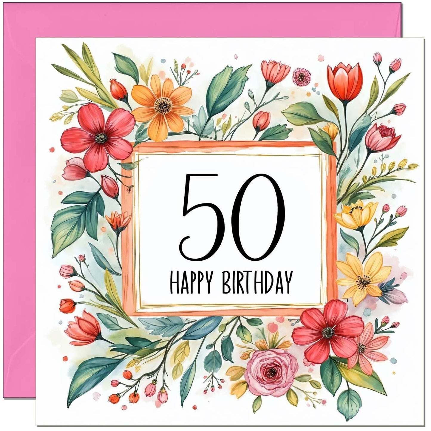 Birthday Card for Women - Any Age - Floral