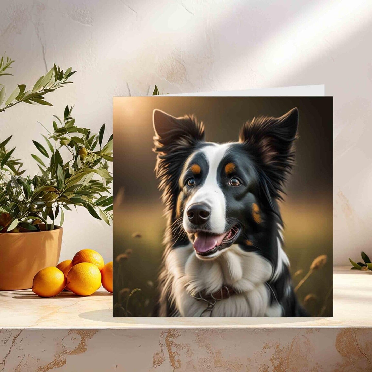 Border Collie Greeting Card - With Envelope 145mm x 145mm