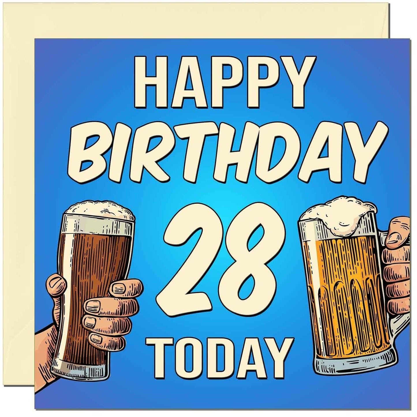 Birthday Card for Men Him Men's Beer