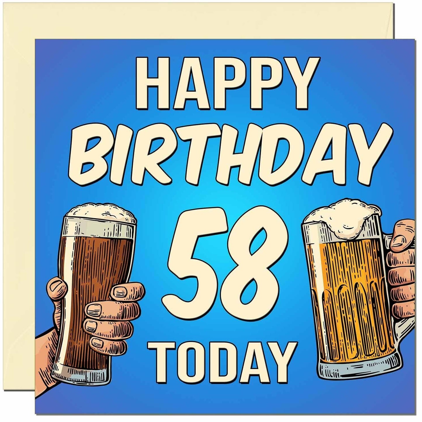 Birthday Card for Men Him Men's Beer