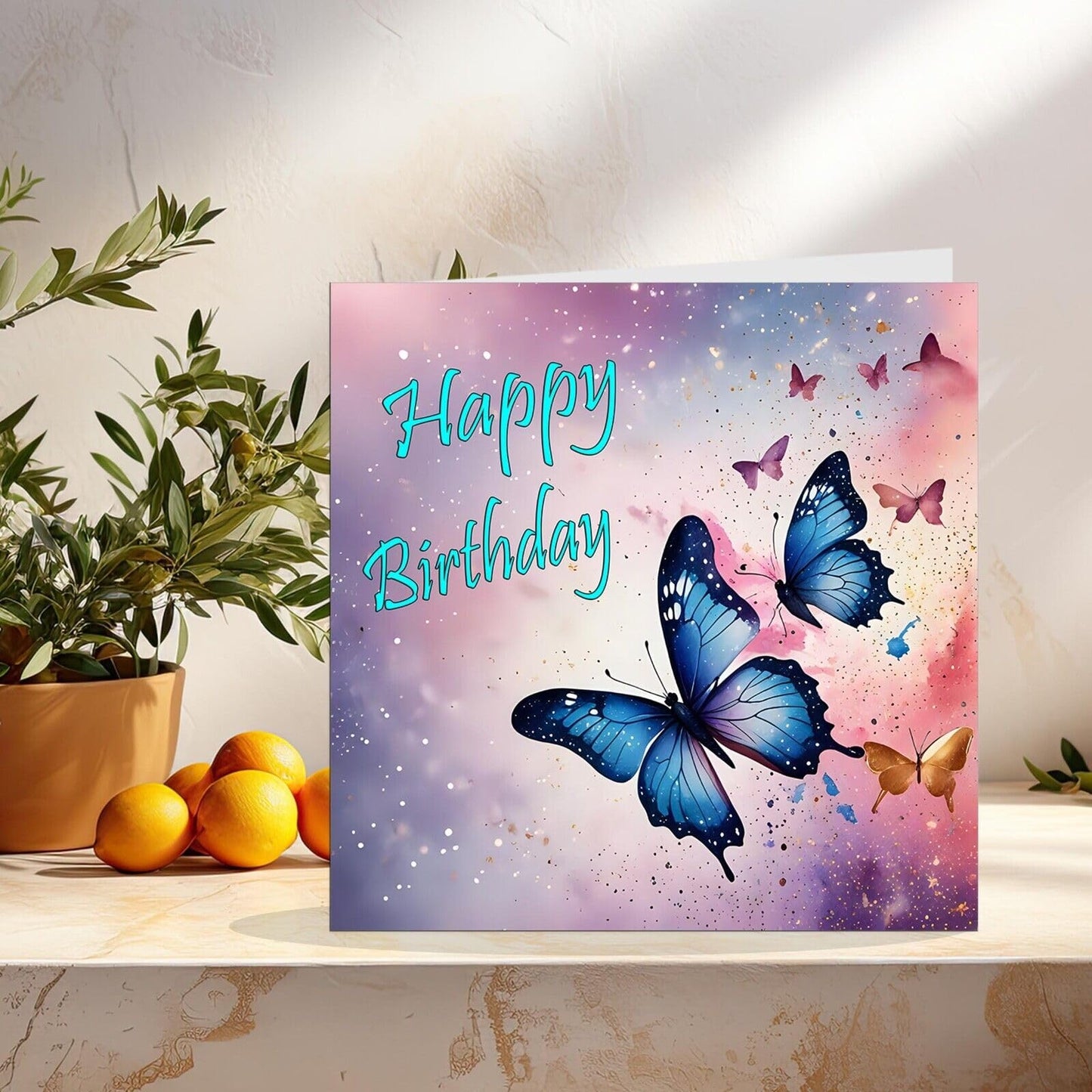 Happy Birthday Card - butterflies beautiful birthday card mum sister friend