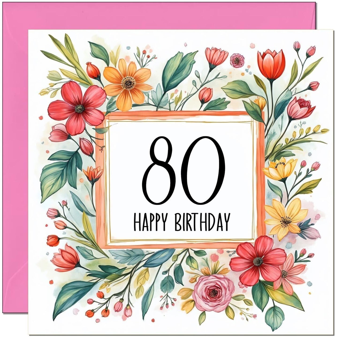 Birthday Card for Women - Any Age - Floral