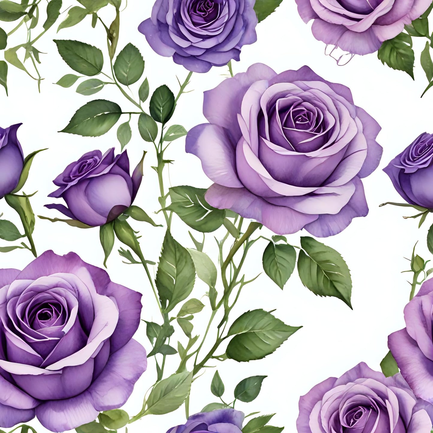 Purple Rose Greeting Card Beautiful - Any Occasion 145 x 145mm