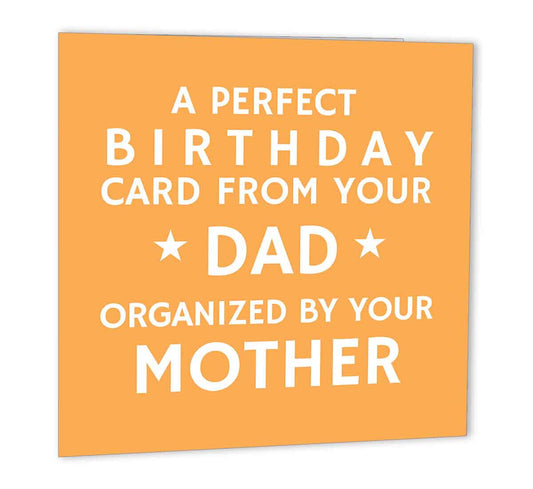 Funny Birthday Cards for Son Daughter - Organised By - Joke Happy Birthday - Purple Fox Gifts