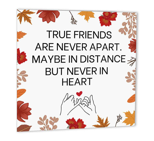 True Friends Birthday Cards for Best Friends birthday 147x147mm friendship - Purple Fox Gifts