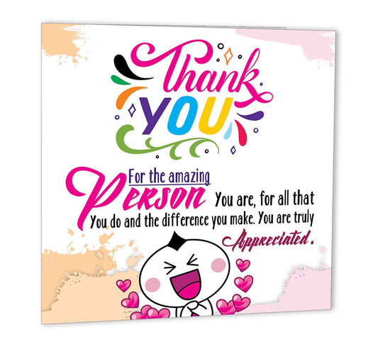 Thank you for being Amazing Card for parner appreciation - Purple Fox Gifts