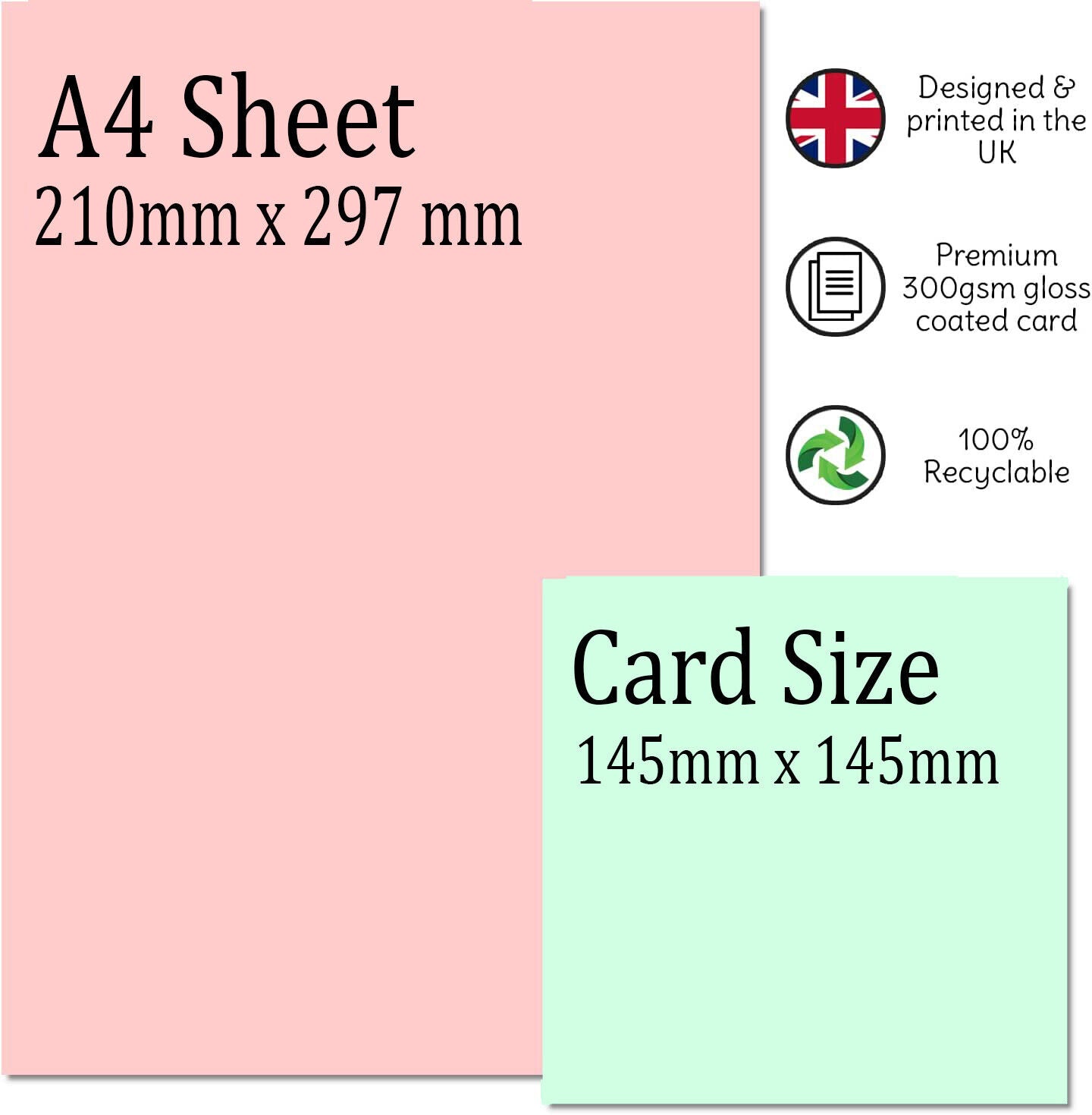 Step Dad Birthday Card From Step Daughter Stepdad 147 x 147mm - Purple Fox Gifts