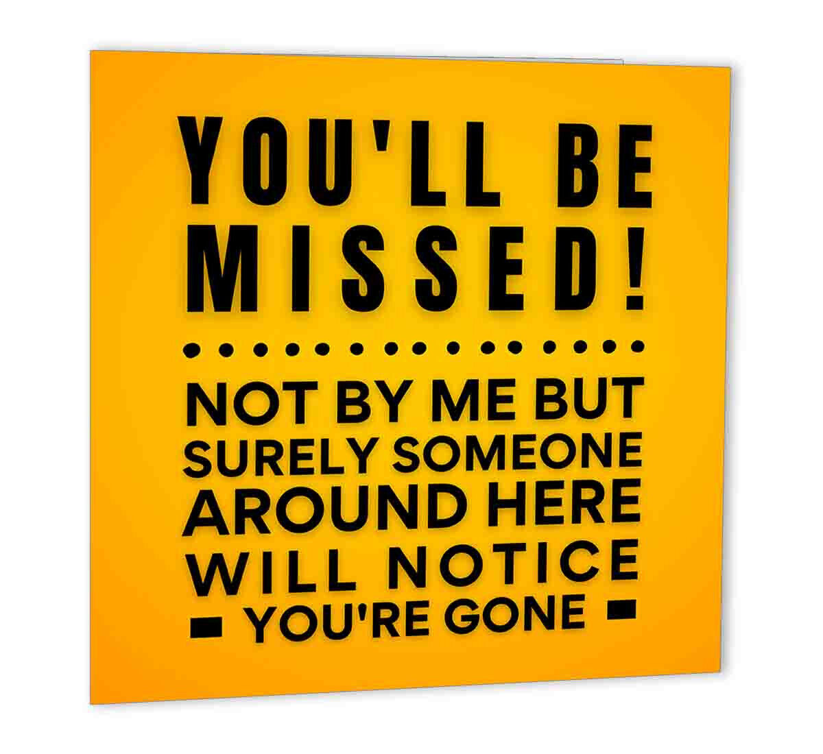 Funny Leaving Cards for Colleagues You Will Be Missed Co Worker New Job Joke - Purple Fox Gifts