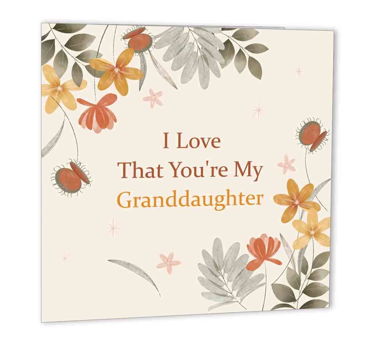 Granddaughter Birthday Card for Grand Daughter - Happy Birthday Grandaughter Ca - Purple Fox Gifts