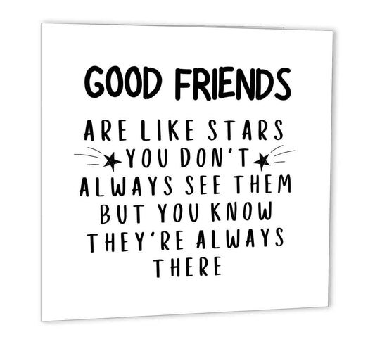 Friendship Card Friends Birthday Cards for Best Friends birthday 147x147mm - Purple Fox Gifts