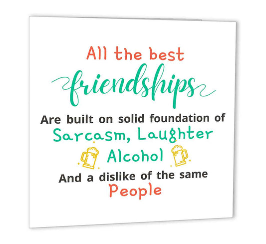 Funny Birthday Cards for Friends Best Friend female ladies birthday card - Purple Fox Gifts