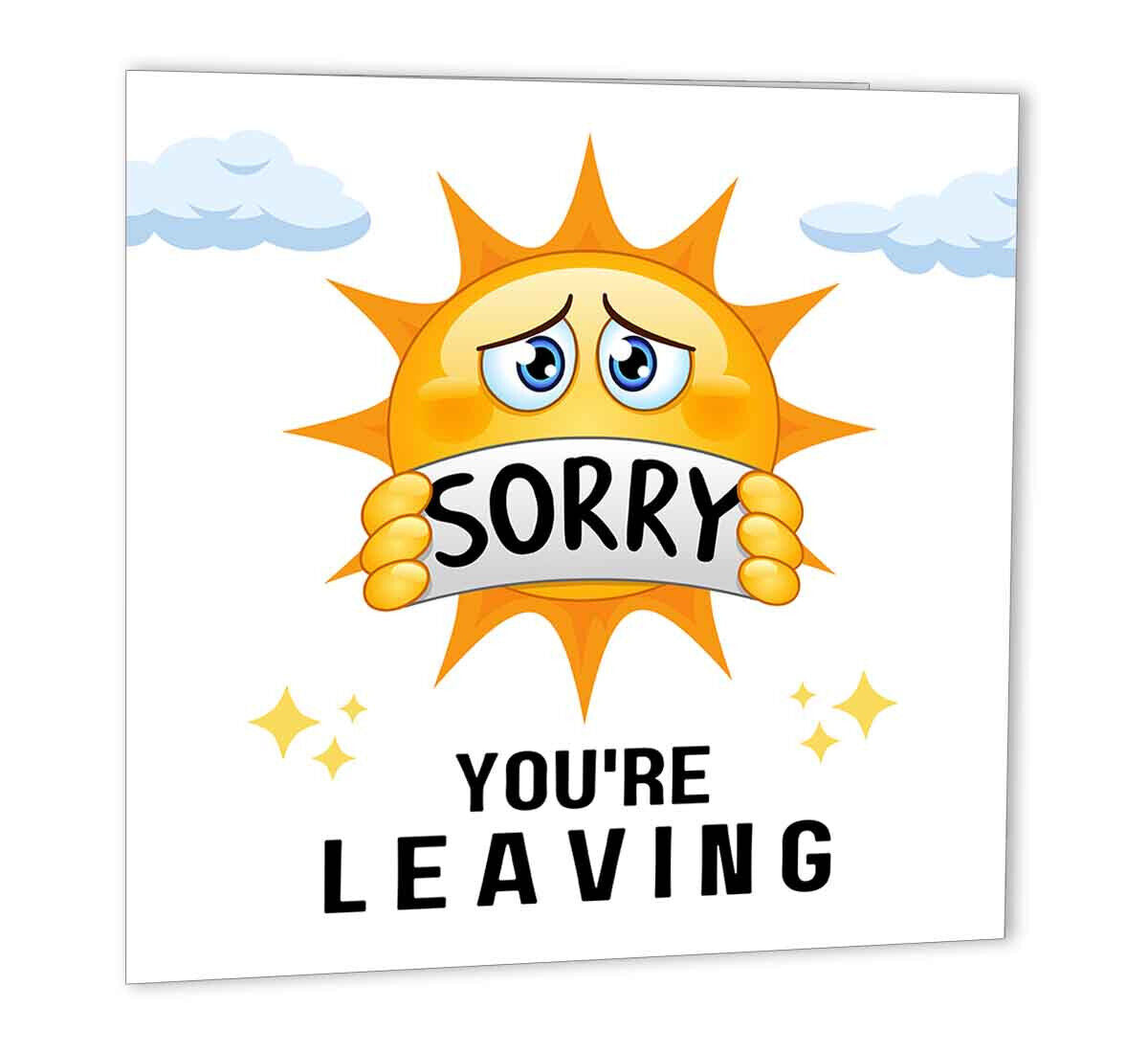 Colleagues Leaving Card - Sorry You're Leaving - Co Worker Goodbye Card - Purple Fox Gifts