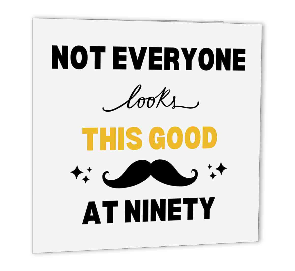 90th Birthday Card for Dad Grandad Funny - 90 Years - 90th bday 47 x 147mm - Purple Fox Gifts